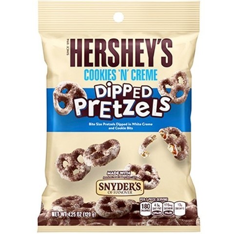 Hershey's Cookies and Creme Dipped pretzels 120 гр