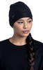 Элитная Тёплая двухсторонняя шапка с флисом BUFF® Microfiber & Polar Hat solid black