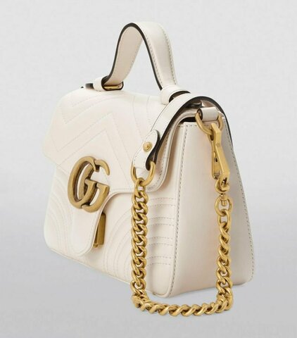 Мини-сумка женская Gucci GG Marmont белый