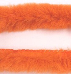 Кант меховой, ш. 4 см (1,5/2,5см), оранжевый