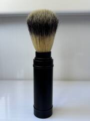 Дорожный металлический помазок синтетика черный