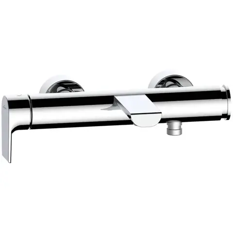 Villeroy&Boch Liberty TVT10700100061 Смеситель для ванны и душа, Villeroy&Boch, Liberty, тип открывания воды-рычажный, монтаж-вертикальный (настенный), отверстия для монтажа-2, вынос излива, мм-191, цвет-хром, материал-латунь, переключатель скрытый,