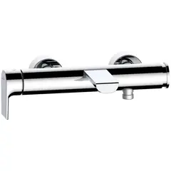 Villeroy&Boch Liberty TVT10700100061 Смеситель для ванны и душа, Villeroy&Boch, Liberty, тип открывания воды-рычажный, монтаж-вертикальный (настенный), отверстия для монтажа-2, вынос излива, мм-191, цвет-хром, материал-латунь, переключатель скрытый, фото