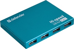 Переходник Defender USB 2.0 (F), USB 2.0 (M) голубой