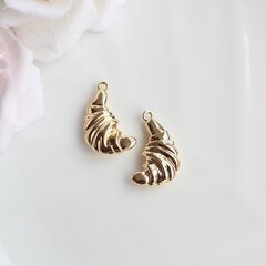 Подвеска Круассан 23*13 мм, позолота, П988