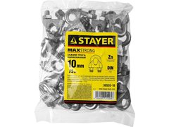 STAYER DIN 741, 10 мм, 25 шт, зажим троса (30535-10)