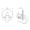 Смеситель встраиваемый на 1 потребителя со встраиваемой частью Ideal Standard Ceraflex A6757AA