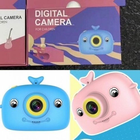 Детский фотоаппарат Digital Camera Голубой Кит