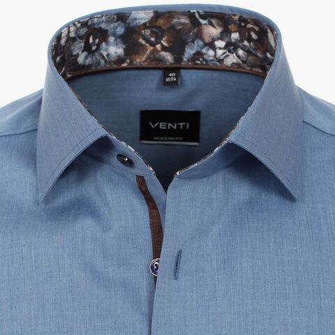 Рубашка Venti Modern Fit 123931100-100 в синей гамме