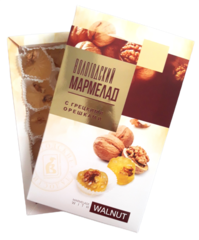 МАРМЕЛАД С ГРЕЦКИМ ОРЕХОМ 280 гр.