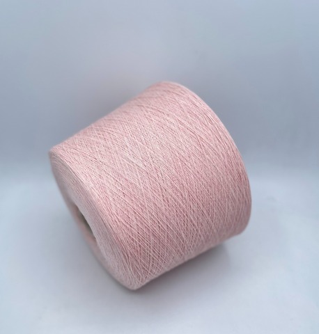Бобинная пряжа (пр.Италия),art-Scozia 1500м/100гр,100%Шерсть, цвет-Розовый меланж , арт.28305
