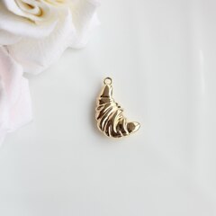 Подвеска Круассан 23*13 мм, позолота, П988