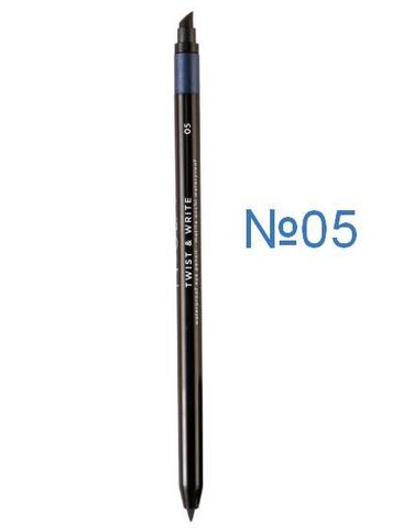 Водостойкий карандаш для глаз №05 (темный синий) NOUBA Twist&Write waterproof eye pencil