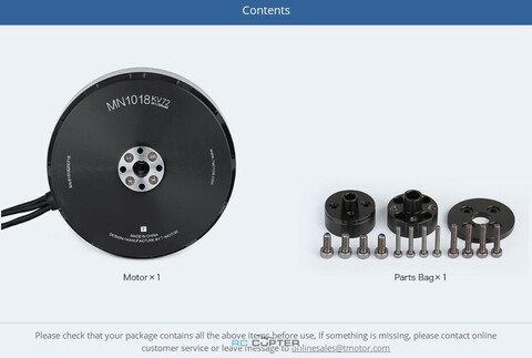 T-Motor MN1018 KV72