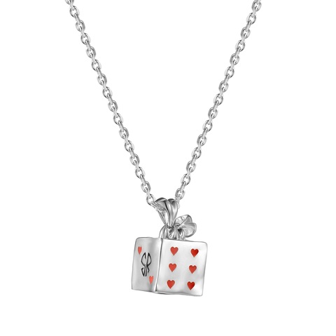 SRN Подвеска Dice red hearts
