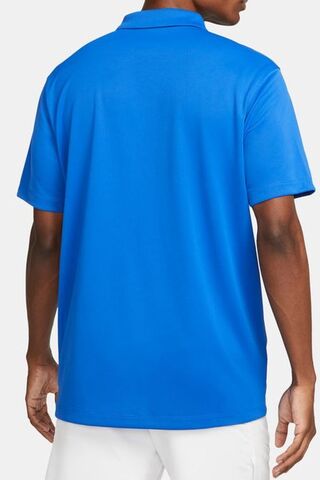 Поло мужское Nike Men's Court Dri-Fit Solid Polo - game royal/white