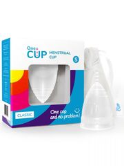 Прозрачная менструальная чаша OneCUP Classic - размер S - 