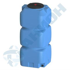 Емкость прямоугольная вертикальная с дыхательным клапаном и сливом Анион 800 л. прямоугольная (750x750x1750см;синий) - арт.559427