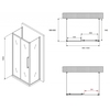 Abber Schwarzer Diamant AG30100BH-S60B-S60B Душевой уголок, 100x60x195