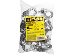 STAYER DIN 741, 16 мм, 10 шт, зажим троса (30535-16)