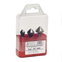 Набор зенковок 90° 12-20мм 3z HSS 3шт Bucovice(CzTool) 741804