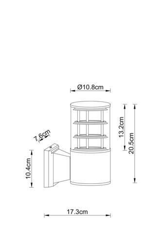 Уличный настенный светильник Arte Lamp TOKYO A5315AL-1BK