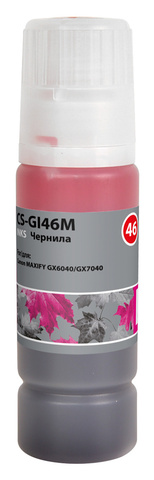 Чернила Cactus CS-GI46M Пурпурный / Magenta пигментный135мл для Canon MAXIFY GX6040/GX7040