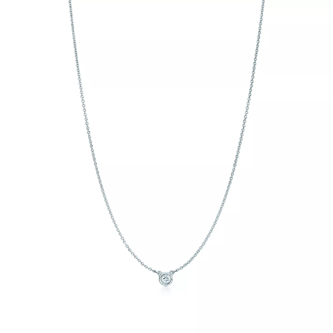 Подвеска из серебра с бриллиантом 0.03 карата, Tiffany💠by Yard, В наличии