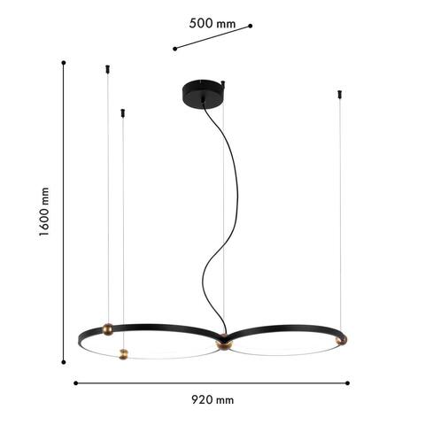 Подвесная светодиодная люстра Favourite Tornado 4569-2P