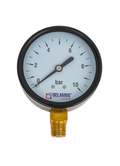 Belamos Манометр PGS70 RAD 1/4", вертикальный (70 мм/10 бар)