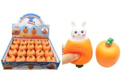 Антистресс Зайка в Морковке, в уп 20шт. цена за шт.