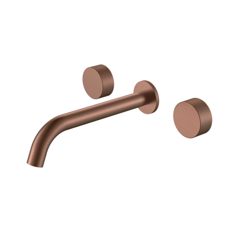 Boheme 152-2-BRB.4 Смеситель из стены STICK SPIRALE на 3 отв. BRUSHED BRONZE