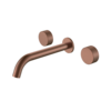 Boheme 152-2-BRB.4 Смеситель из стены STICK SPIRALE на 3 отв. BRUSHED BRONZE