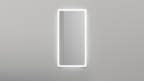 Salini 27MA.01.450.900 Зеркало для ванной ARMONIA прямоугольное с двойной LED подсветкой Зеркало, клемма WAGO, фоновая  и фронтальная подсветка 3в1 3000-6000К  блок питания, сенсорный включатель, комплект крепления,   регулируемые навесы