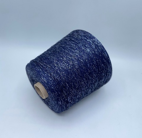 Industria Italiana (пр.Италия),art- Frizzante 3500 м/100гр, 70%Вискоза, 15%Металлик(Люрекс), 15%Полиамид, цвет-Синий(2109/1601). арт-36058