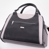 Сумка Саломея 989 мульти итальянский серо-черный