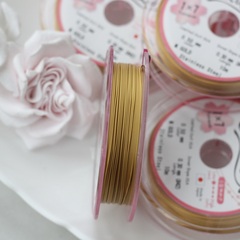 Ювелирный тросик Sakulux 0.5 мм ЗОЛОТО, 10 метров, ТР050