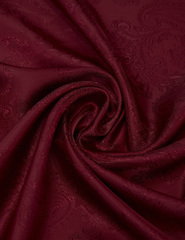 Ткань подкладочная Жаккард "огурцы", шир. 145 см, 90 гр/м2, вискоза 45%, п/э 55%, бордовый