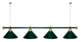 Лампа STARTBILLIARDS 4 пл. (плафоны зеленые,штанга зеленая,фурнитура золото) фото №39