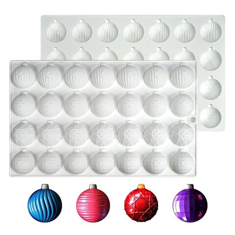 Форма силиконовая «Шары на елку» 28 ячеек