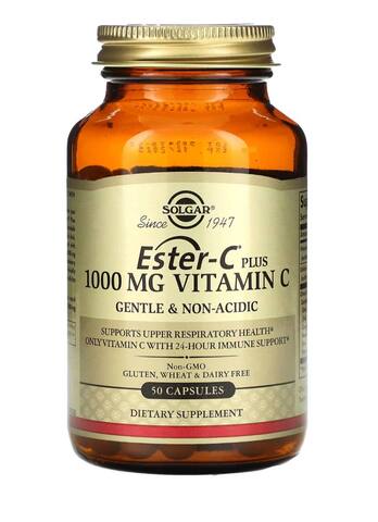 Solgar Ester-C плюс витамин C, 1000 мг, 50 капсул