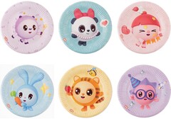 Тарелки, Малышарики, Ассорти, 18 см, 6 шт.