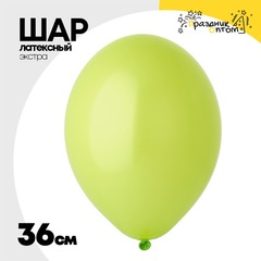 
          Шар латексный Экстра Пастель 36 см (Зеленый)