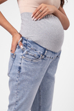 Джинсы для беременных (REGULAR) 13464 голубой
