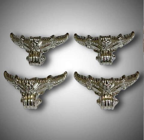 ножка для шкатулки С042 серебро 40*55мм