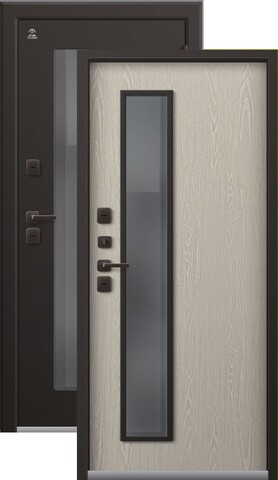 Термодверь входная Центурион Т-20 (2026), 2 замка, 1,4 мм металл, (шоколад муар+латте кашемир)