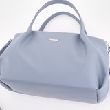 Сумка Саломея 334 гладкий серо-голубой