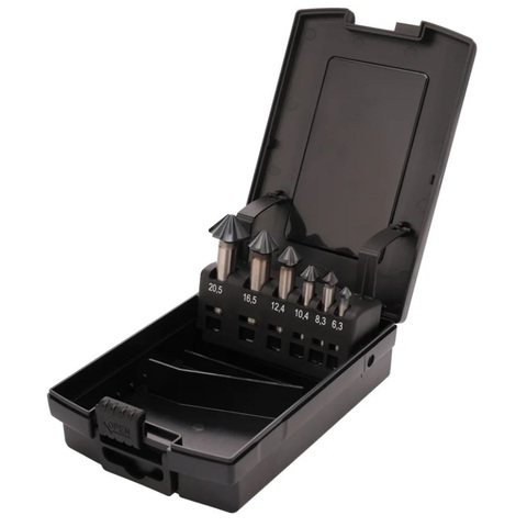 Набор зенковок 90° 6,3-20,5мм UltimateCut 4z HSS-G RUnaTEC 6шт Ruko 102890PRO