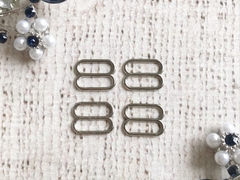 Регулятор для бюстгальтера, металл, 1 см, никель