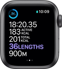 Смарт часы APPLE Watch Nike Series 6 GPS, 40mm Space Gray Aluminium Case with Anthracite/Black Nike Sport Band (M00X3GK/A)